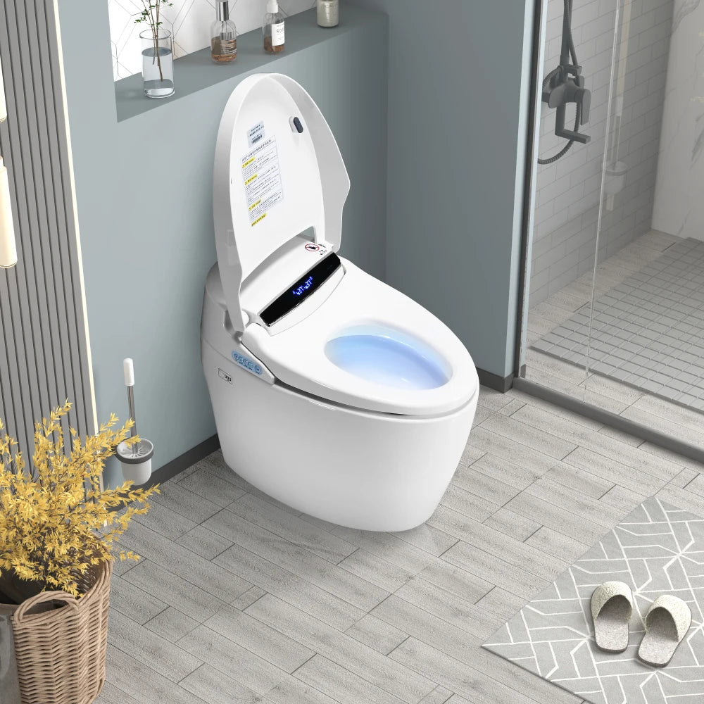 Smart Toilet With Heated Bidet Seat And Auto Open Close - Home and Haven Store