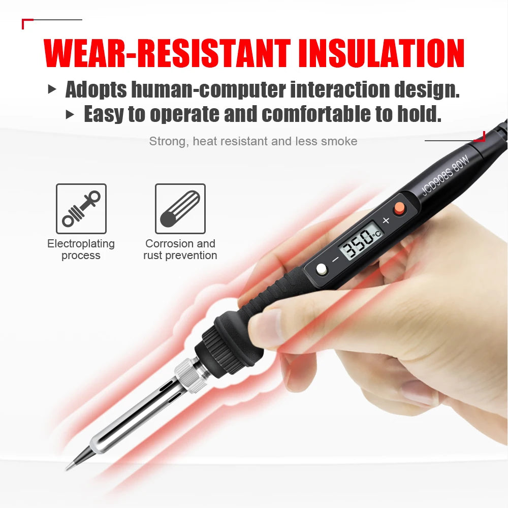 80W Electric Soldering Iron Set Adjustable Temperature - Home and Haven Store
