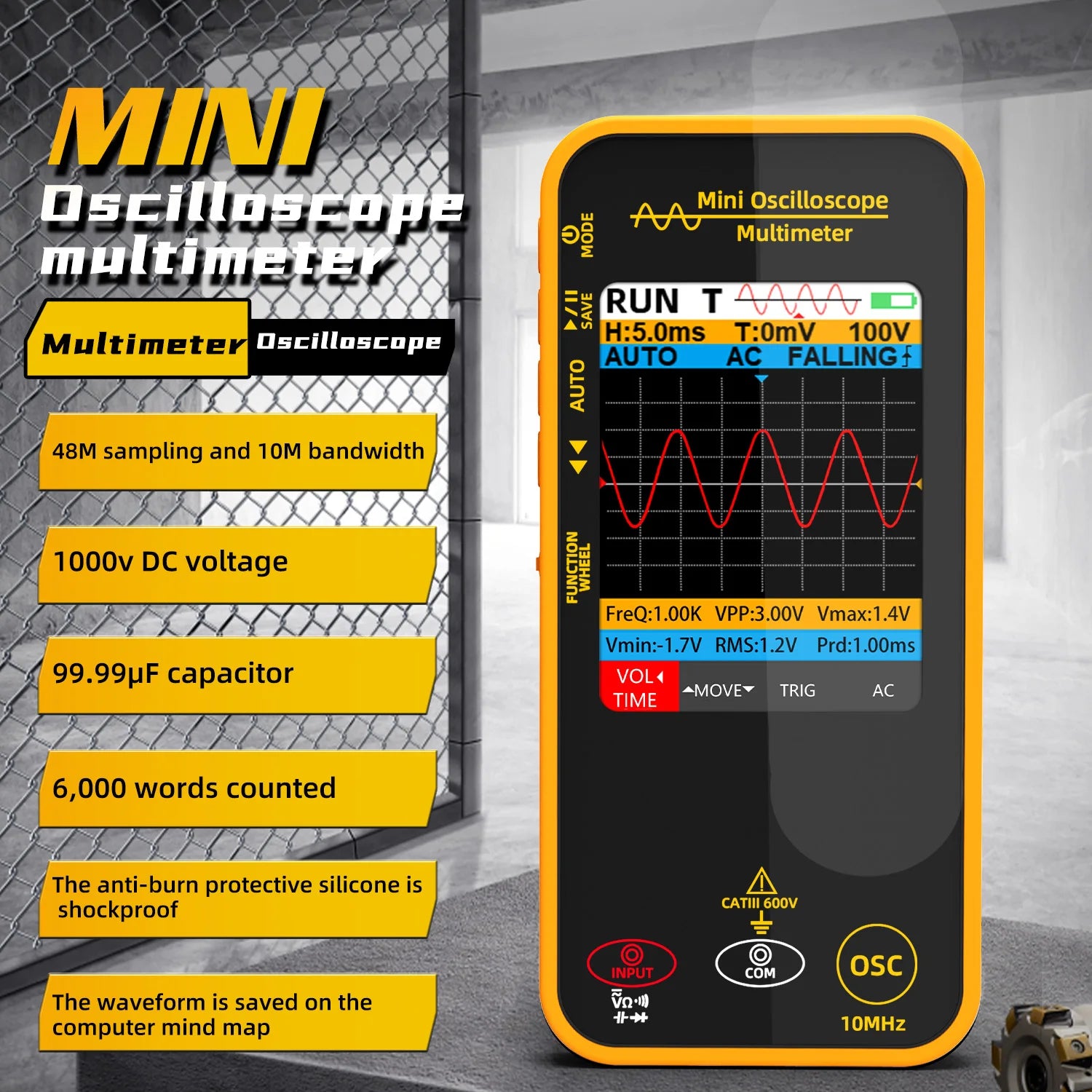 BSIDE 2-In-1 Handheld Oscilloscope Multimeter Tester - Home and Haven Store